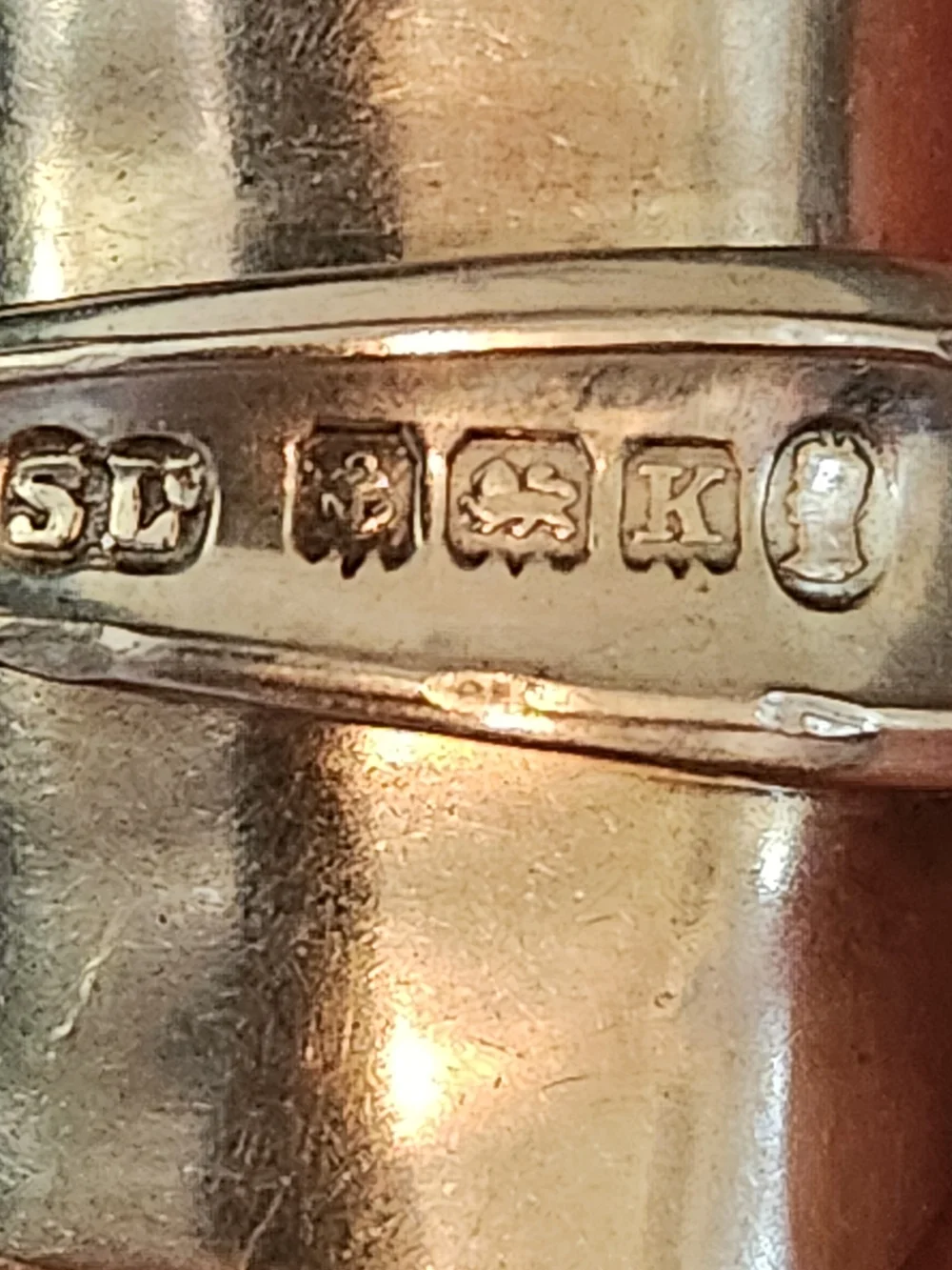 Vintage British Sterling Silver Spoon Ring